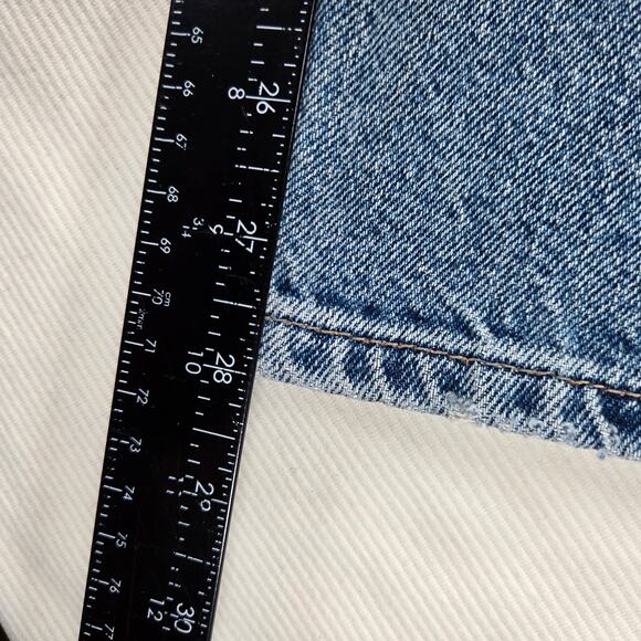 Free People High Rise Major Leagues Cuffed Cropped Jeans in Envy Women's Size 26 - Picture 6 of 8